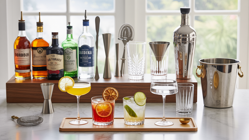 How to Set Up a Home Bar Station That’s Always Ready