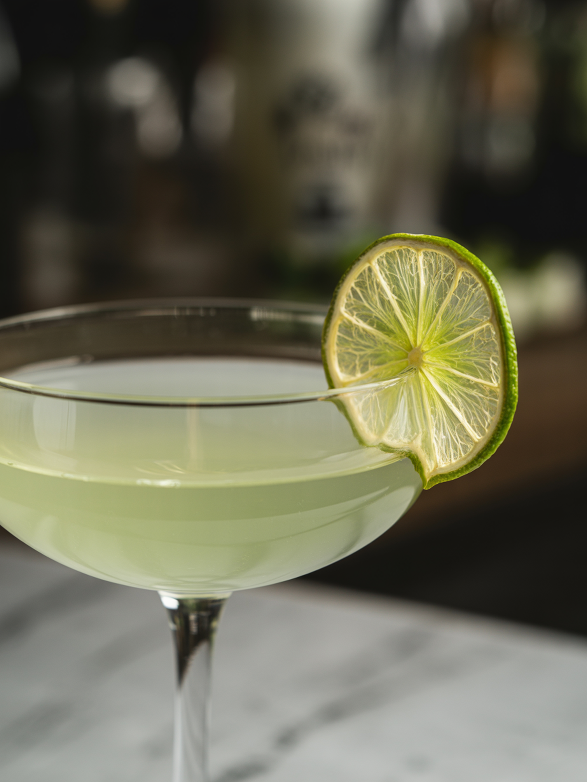 Classic Gimlet with Dehydrated Lime Garnish