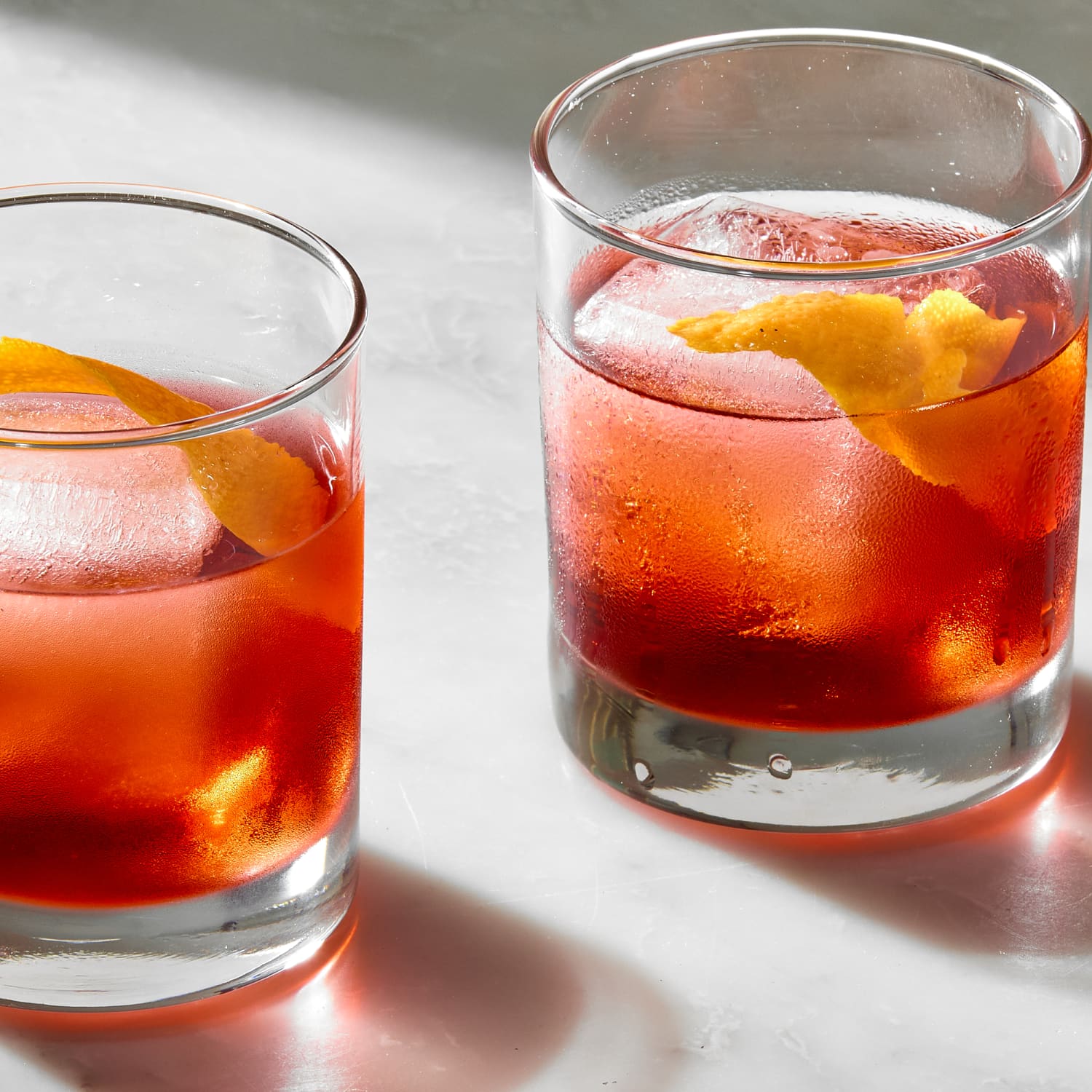 Blood Orange Negroni with Dehydrated Blood Orange Garnish