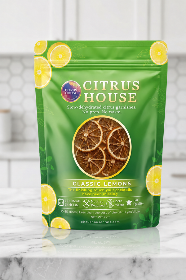 Dehydrated Lemon Slices — dehydrated citrus garnish by Citrus House