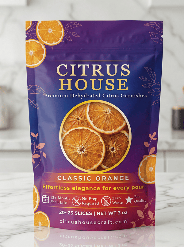 Dehydrated Blood Orange Slices for Cocktails — dehydrated citrus garnish by Citrus House