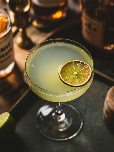 Classic Daiquiri with Dehydrated Lime Garnish