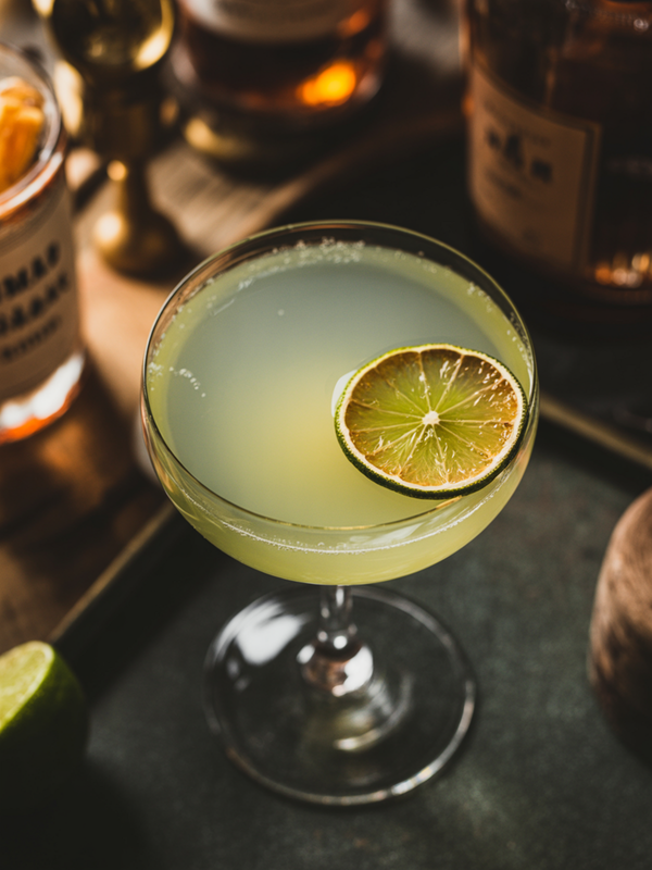 Classic Daiquiri with Dehydrated Lime Garnish